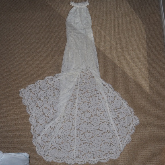 Free People Dresses & Skirts - Free People Lace Ivory Gown